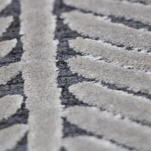 Vopi | Kusový koberec Ragusa 1810 27 stříbrno-antracitový - 100 x 140 cm