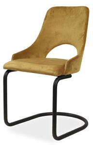 IBA Kovová jídelní židle M. Beldec (několik variant nohou) Potah: Látka, Varianta: M. Beldec S