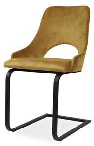 IBA Kovová jídelní židle M. Beldec (několik variant nohou) Potah: Látka, Varianta: M. Beldec S