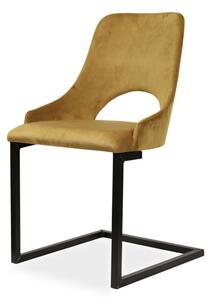 IBA Kovová jídelní židle M. Beldec (několik variant nohou) Potah: Látka, Varianta: M. Beldec R