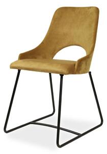 IBA Kovová jídelní židle M. Beldec (několik variant nohou) Potah: Látka, Varianta: M. Beldec C