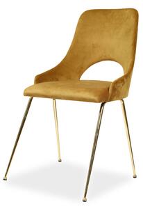 IBA Kovová jídelní židle M. Beldec (několik variant nohou) Potah: Látka, Varianta: M. Beldec 4V
