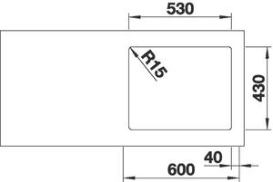 BLANCO Etagon 500-IF dřez nerezový hedvábný lesk bez táhla 521840
