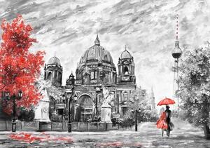Postershop Fototapeta vliesová: Berlín (malovaný) - 184x254 cm