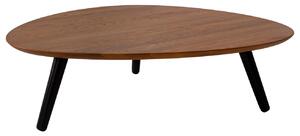 Dřevěný konferenční stolek RAGABA CONTRAST PICK 103 x 97 cm s černou podnoží