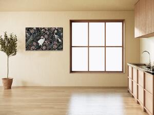 Obraz skleněný nástěnná malba královští ptáci - 30 x 60 cm