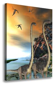 Vertikální Vertikální Foto obraz na plátně do obýváku Dinozaury ocv-91666380