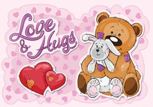 Postershop Fototapeta vliesová: Love & Hugs - 104x152,5 cm