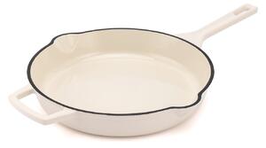 Elmich Smaltovaná litinová pánev Ember 26 cm - krémově bílá