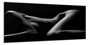 Obraz skleněný sexy tělo nahé ženy - 30 x 60 cm