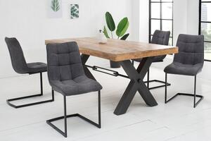 Jídelní židle MIAMI tmavě šedá plochá tkanina Nábytek | Jídelní prostory | Jídelní židle | Všechny jídelní židle