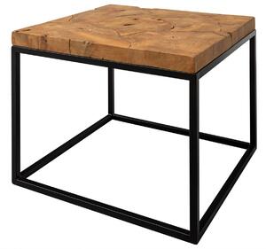 Konferenční stolek teak 60x60x45 teak přírodní lakovaný UNIKA #185
