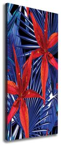Vertikální Foto obraz na plátně Tropické květiny ocv-92610172
