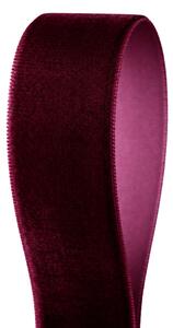 Serviteur Sametová stuha Burgundy 2,5 cm - 9 m SRT183