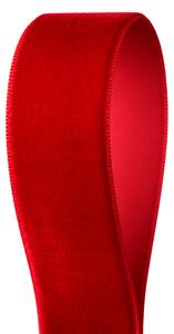 Serviteur Sametová stuha Red 2,5 cm - 9 m SRT184