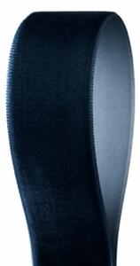 Serviteur Sametová stuha Dark Blue 2,5 cm - 9 m SRT182