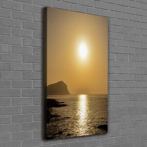 Vertikální Foto obraz na plátně Západ slunce moře ocv-94820820