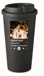 Personalizovaný cestovní termohrnek s motivem přehrávače