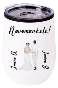 Personalizovaný termohrnek "BOWL" se svatebním párem