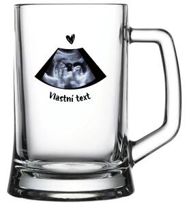 Personalizovaná pivní sklenice s ultrazvukem