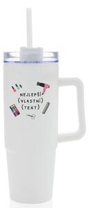 Personalizovaná cestovní termoska s průhledným víčkem - nejlepší v oboru