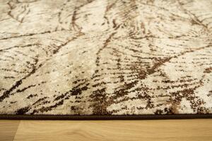 Associated Weavers Běhoun Lapiso 400 Moderní Listí béžový hnědý Šíře: 70 cm