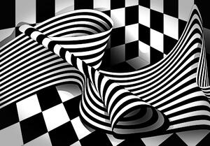 Postershop Fototapeta vliesová: Černobílá iluze - 254x184 cm