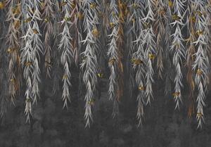 Postershop Fototapeta vliesová: Motýli ve větvích - 254x184 cm