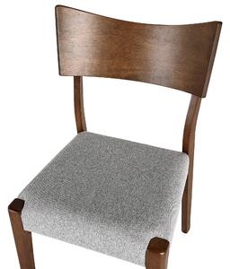 Sada 2 dřevěných jídelních židlí šedé EDEN