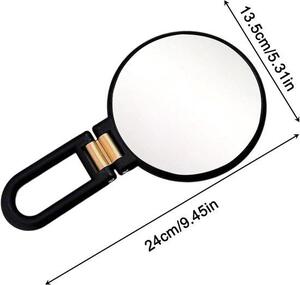 Kosmetické zrcadlo – Zrcadla s lupou – Péče o pleť – 50x zvětšení – 17 x 16,5 cm – Bílá barva