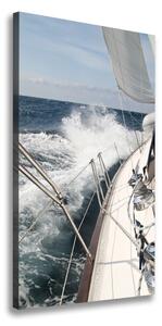 Vertikální Foto obraz na plátně Jachta na moři ocv-9693583
