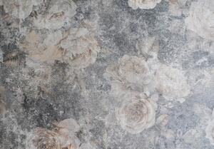 Postershop Fototapeta vliesová: Imitation structure flowers concrete - 208x146 cm