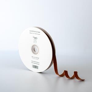 Sametová stuha 1 cm – Chestnut (10 m)