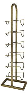 Stolní stojan na víno Antique Brass – pro 6 lahví