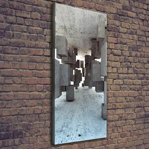 Vertikální Foto obraz na plátně Krychle v betonu ocv-97581369
