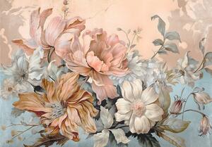 Postershop Fototapeta vliesová: Nature flowers pastel floral - 208x146 cm
