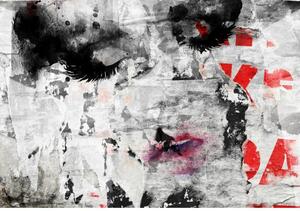 Postershop Fototapeta vliesová: Graffiti concrete face paint - 208x146 cm