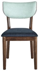 Jídelní židle Sada 2 ks Tmavé dřevo MOKA