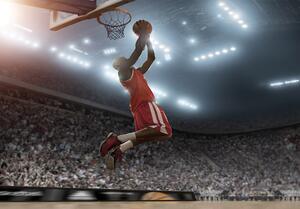 Postershop Fototapeta vliesová: Basketball player - 152,5x104 cm