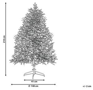 Zasněžený vánoční stromek 210 cm bílý BRISCO