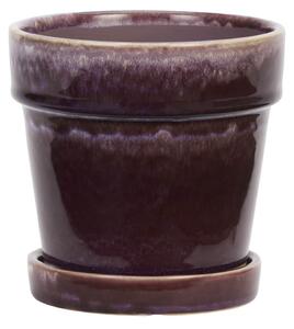 Květináč s podmiskou Purple Ø 13 cm