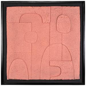 Růžový abstraktní obraz Richmond Phoebe 96,5 x 96,5 cm