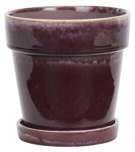 Květináč s podmiskou Purple Ø 18 cm