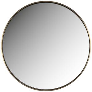 Zlaté kovové závěsné zrcadlo Richmond Mammom 39,5 cm
