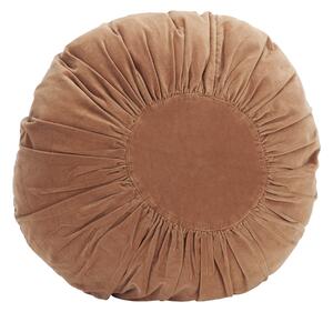 Kulatý sametový polštář Dusty Peach Ø 55 cm