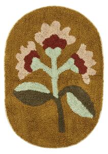 Koupelnová předložka Flower Mustard 50 × 80 cm