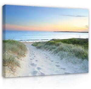 Postershop Obraz na plátně: Landscape nature beach ocean - 100x75 cm