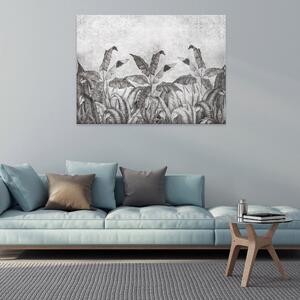 Postershop Obraz na plátně: Imitation nature concrete leaves (1) - 100x75 cm