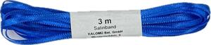 Saténová stuha tmavě modrá – 3mm × 3m (3,-Kč/m)