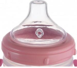 Nevylévací hrníček se silikonovým pítkem Canpol babies LOVE&SEA 180ml růžový
